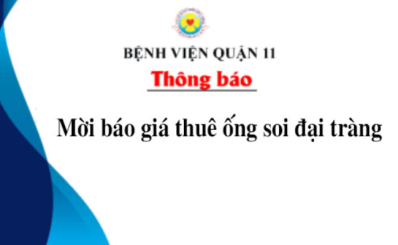 Thông báo mời báo giá thuê ống soi đại tràng